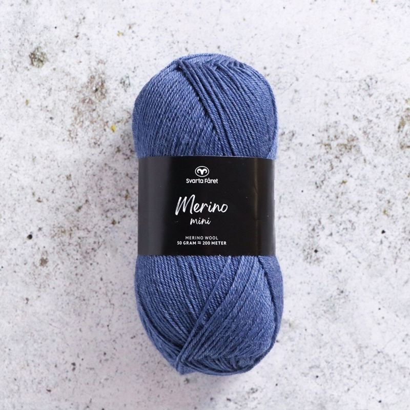 Svarta Fåret Merino Mini 04 Denim vintage