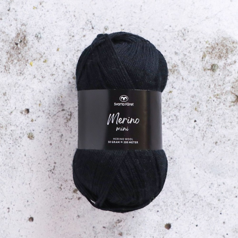 Svarta Fåret Merino Mini 01 Negro azabache