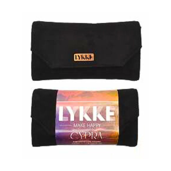 LYKKE Juego de Agujas Intercambiables Circulares Cypra, Negro, 9 cm