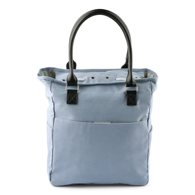 HobbyArts Bolso bandolera con bolsillo con cremallera, gris claro