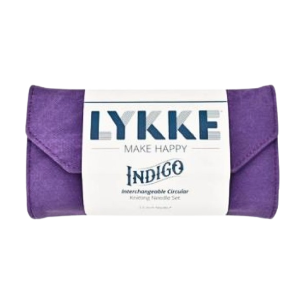 LYKKE Juegos de Agujas Intercambiables Circulares Indigo, Violeta, 9 cm