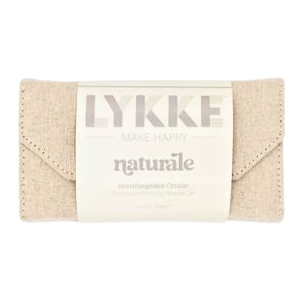 LYKKE Juegos de Agujas Intercambiables Circulares Naturale, Beige, 9 cm