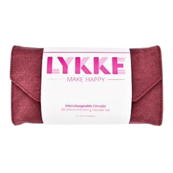 LYKKE Juegos de Agujas Intercambiables Circulares Blush, Crimson, 9 cm