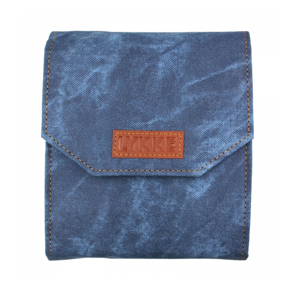 LYKKE Juegos de Agujas Intercambiables Circulares Indigo, Starter Set, Azul, 13 cm