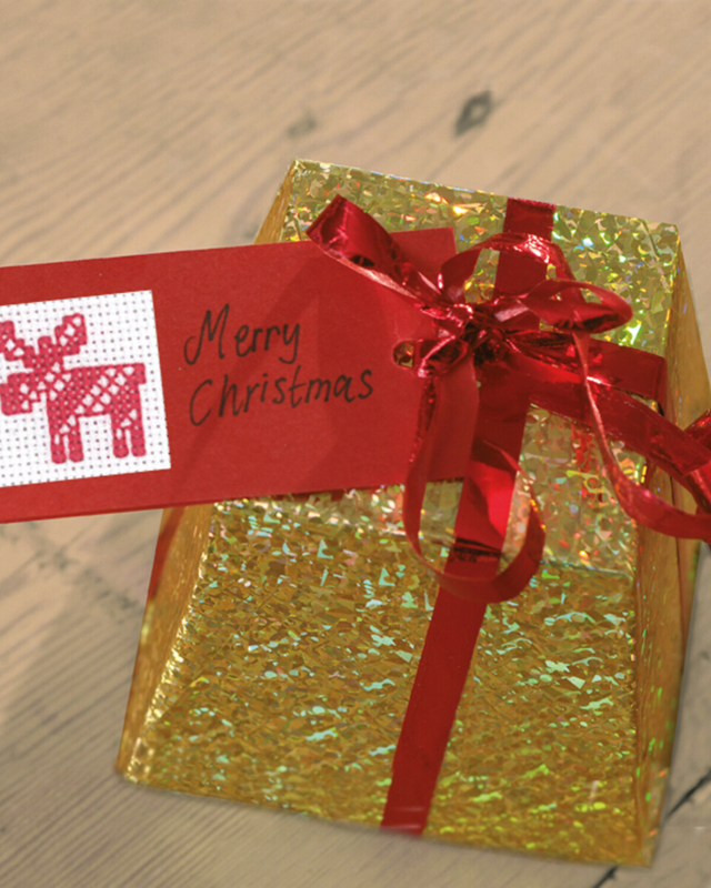 Kit de Bordado Etiquetas de Regalo 8 x 4 cm