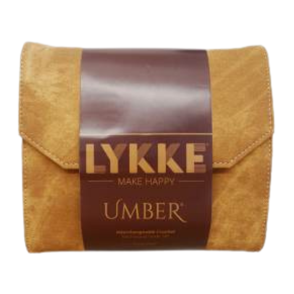 LYKKE Set de Ganchillos Tunecinos Intercambiables Umber, Tan, 15 cm
