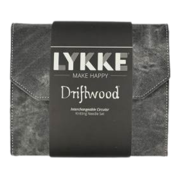 LYKKE Set de Ganchillos Tunecinos Intercambiables Driftwood, Gris, 15 cm