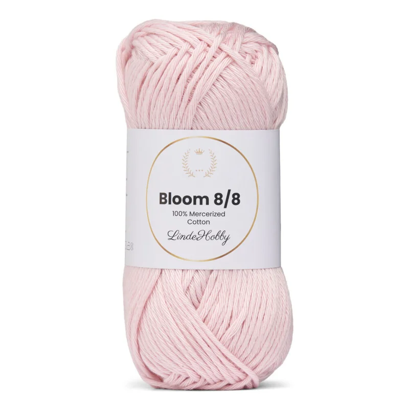 LindeHobby Bloom 8/8 Mercerized Cotton 31 Rosa pastel