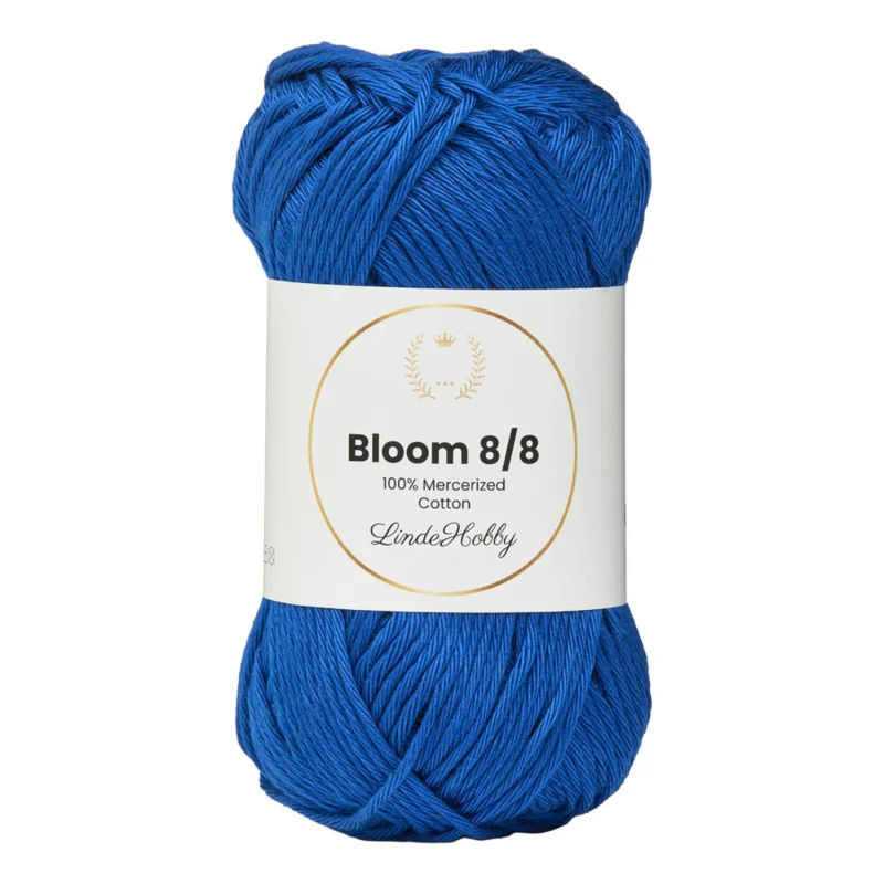 LindeHobby Bloom 8/8 Mercerized Cotton 35 Azul real