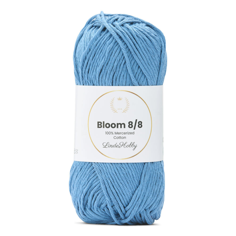 LindeHobby Bloom 8/8 Mercerized Cotton 16 Azul vaquero