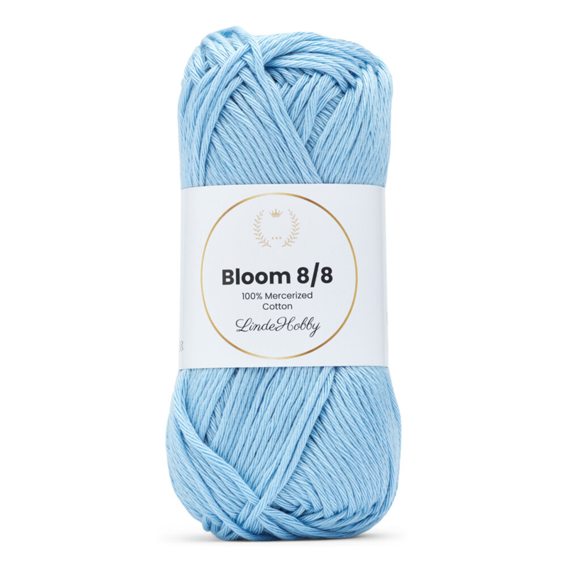 LindeHobby Bloom 8/8 Mercerized Cotton 28 Azul bebé