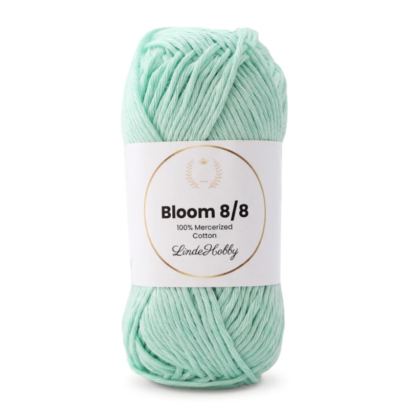 LindeHobby Bloom 8/8 Mercerized Cotton 37 Menta pastel