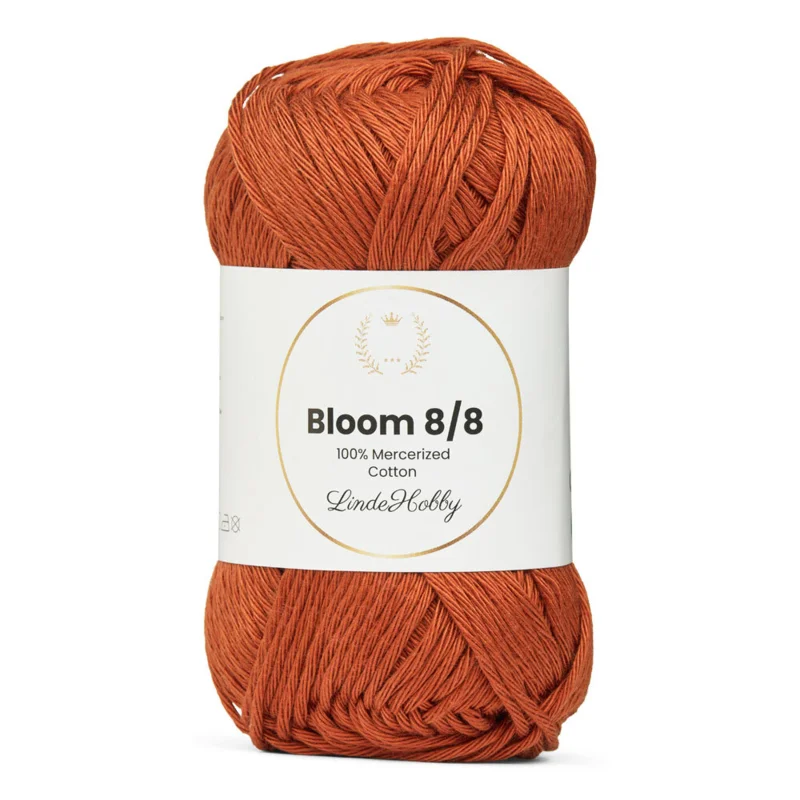 LindeHobby Bloom 8/8 Mercerized Cotton 36 Color ladrillo