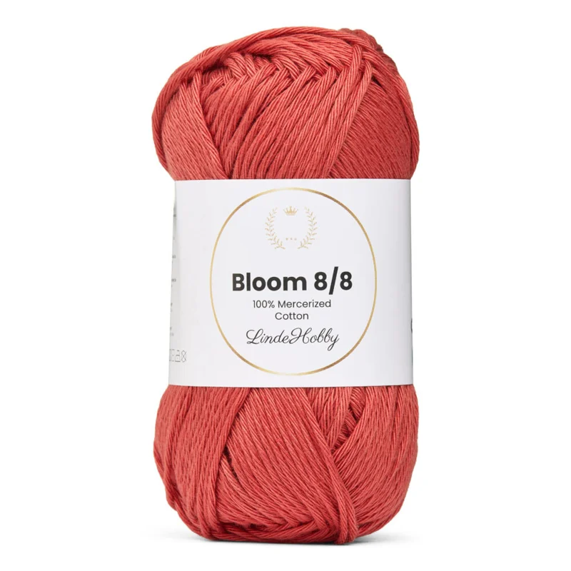 LindeHobby Bloom 8/8 Mercerized Cotton 24 Palo de rosa