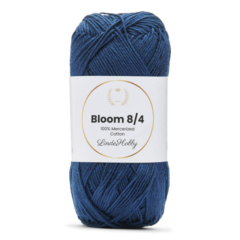 LindeHobby Bloom 8/4 Mercerized Cotton 17 Azul marino