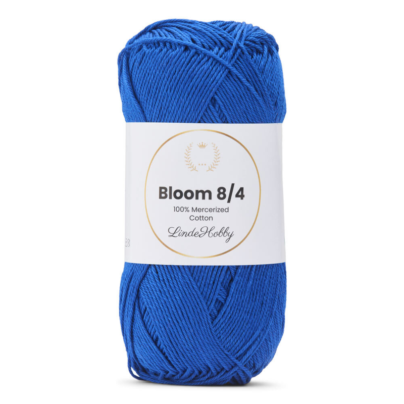 LindeHobby Bloom 8/4 Mercerized Cotton 35 Azul real