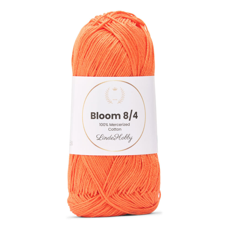 LindeHobby Bloom 8/4 Mercerized Cotton 23 Naranja