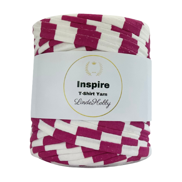 LindeHobby Inspire Print 17 Blanco con rayas rojas anchas