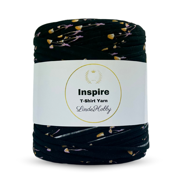 LindeHobby Inspire Print 128 Negro con patrón colorido