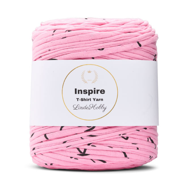 LindeHobby Inspire Print 173 Rosa con estampado negro