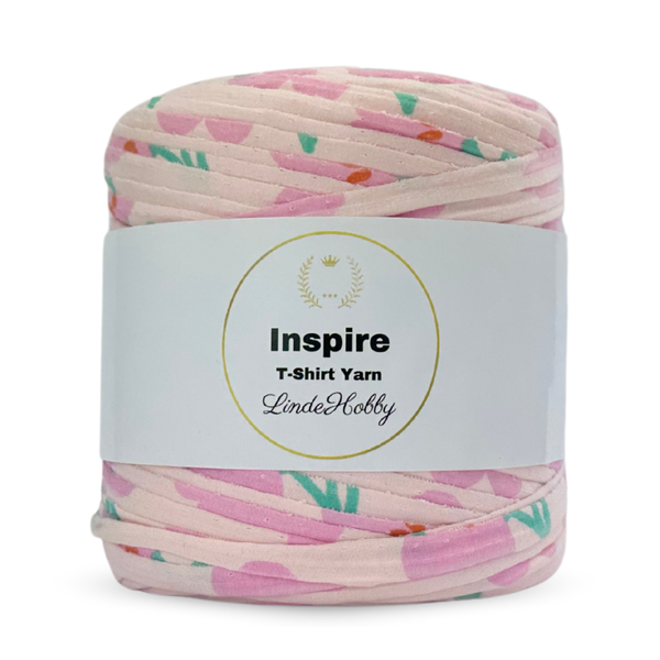 LindeHobby Inspire Print 116 Rosa con flores