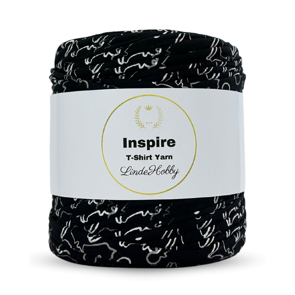 LindeHobby Inspire Print 86 Negro con estampado blanco