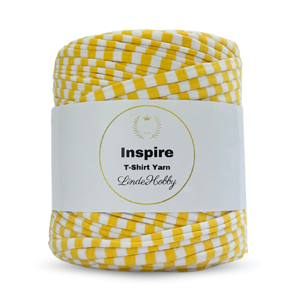 LindeHobby Inspire Print 33 Rayado blanco y amarillo