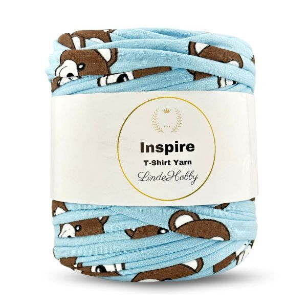 LindeHobby Inspire Print 24 Azul con oso de peluche