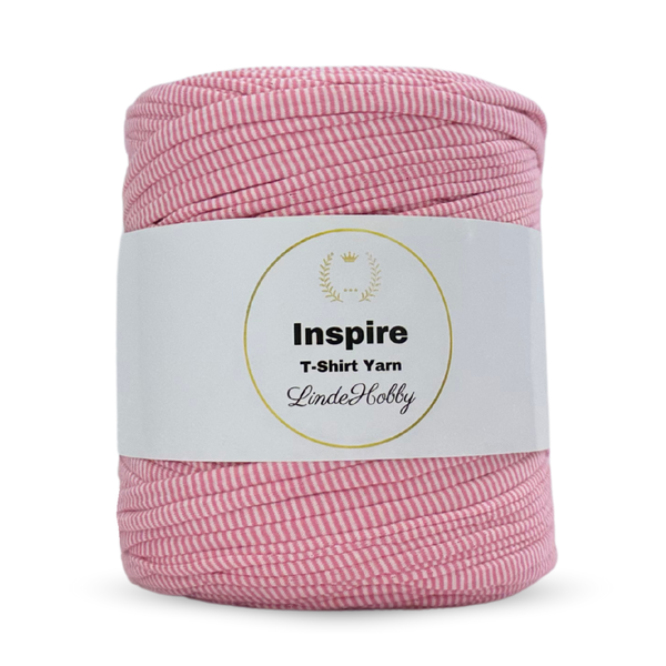 LindeHobby Inspire Print 99 Rayado rosa y blanco