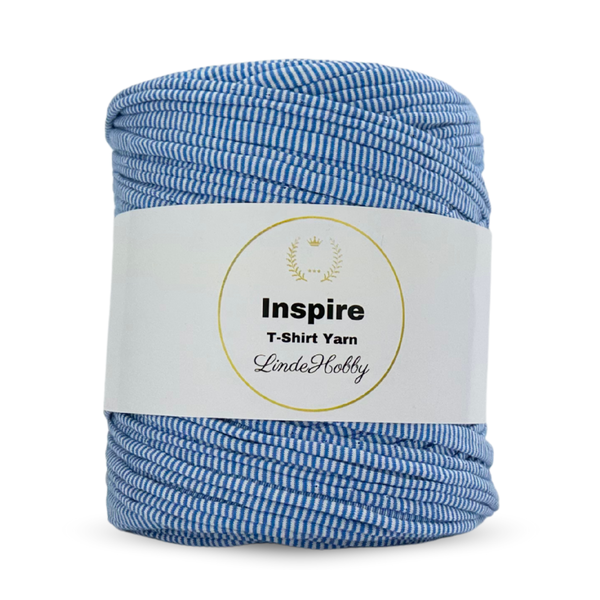LindeHobby Inspire Print 84 Rayado blanco y azul