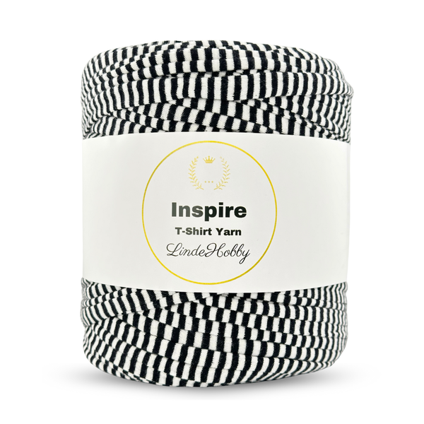 LindeHobby Inspire Print 32 Blanco con finas rayas negras
