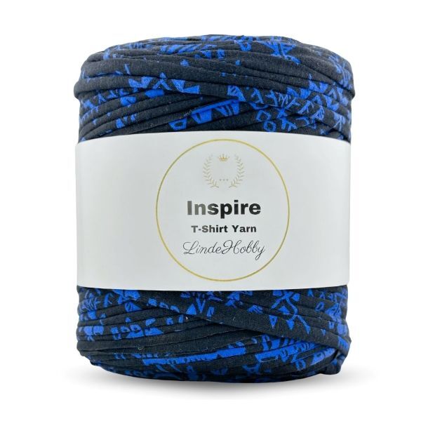 LindeHobby Inspire Print 129 Negro con estampado azul