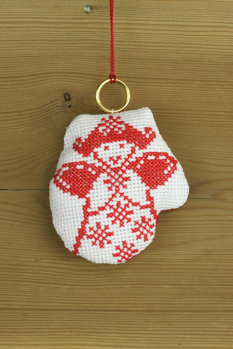 Kit de bordado Guante c/ángel 8 x 8 cm