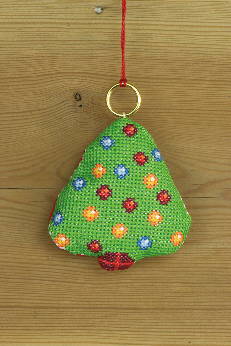 Kit de bordado Árbol de Navidad 8 x 8 cm
