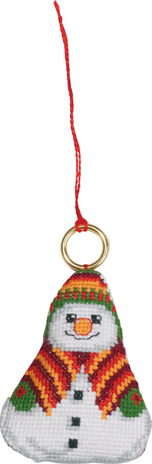 Kit de Bordado Muñeco de Nieve 6 x 7 cm