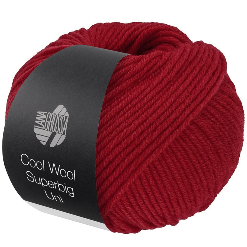 Lana Grossa Cool Wool Superbig 8 Rojo cereza