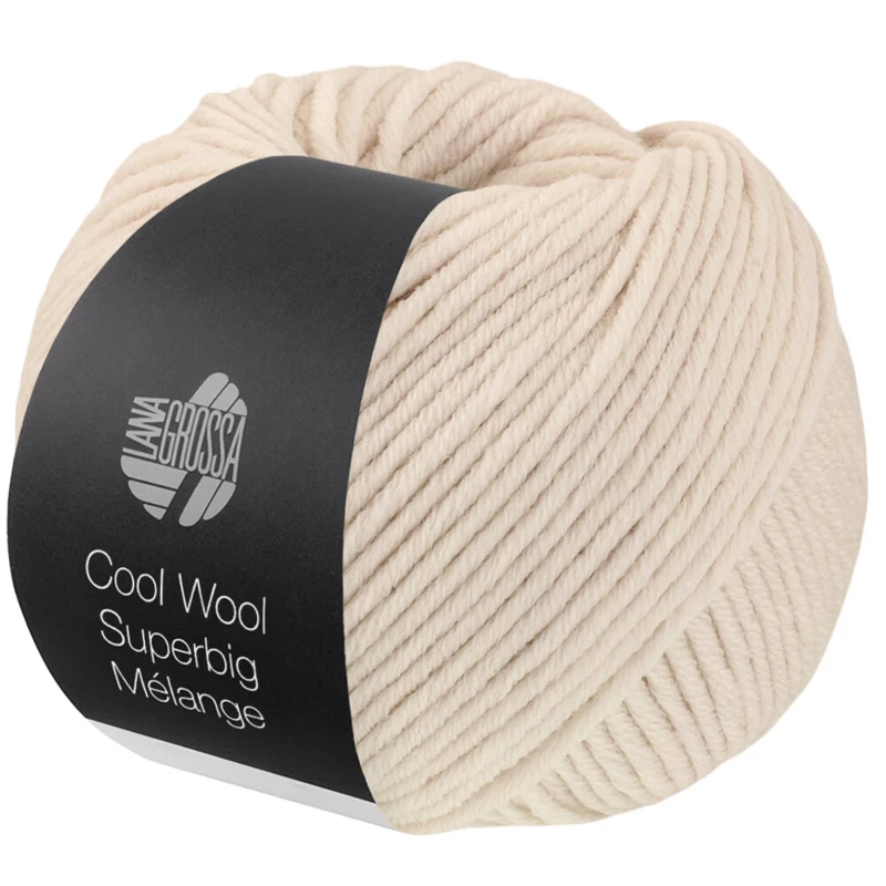 Lana Grossa Cool Wool Superbig 233 Greige jaspeado