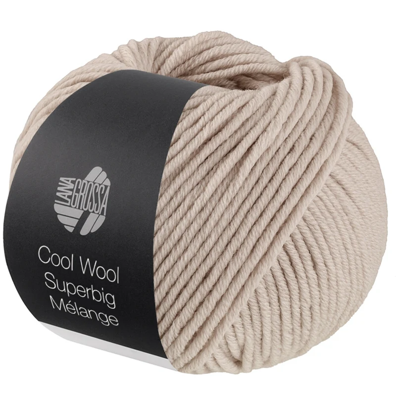 Lana Grossa Cool Wool Superbig 232 Gris beige jaspeado