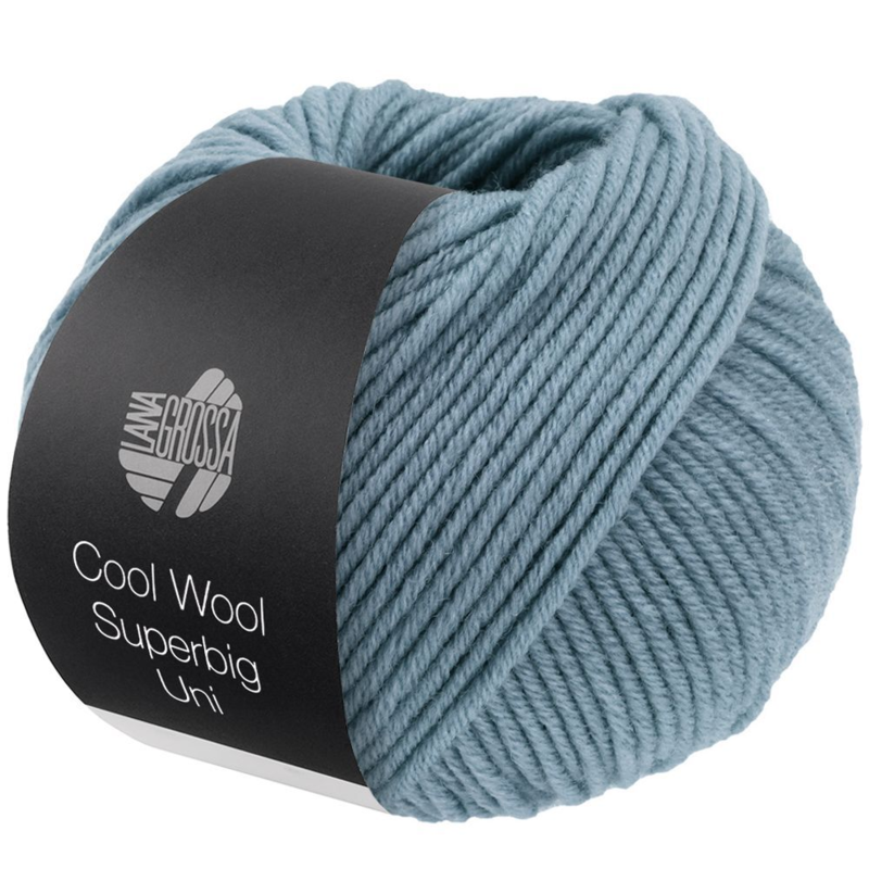 Lana Grossa Cool Wool Superbig 19 Azul grisáceo