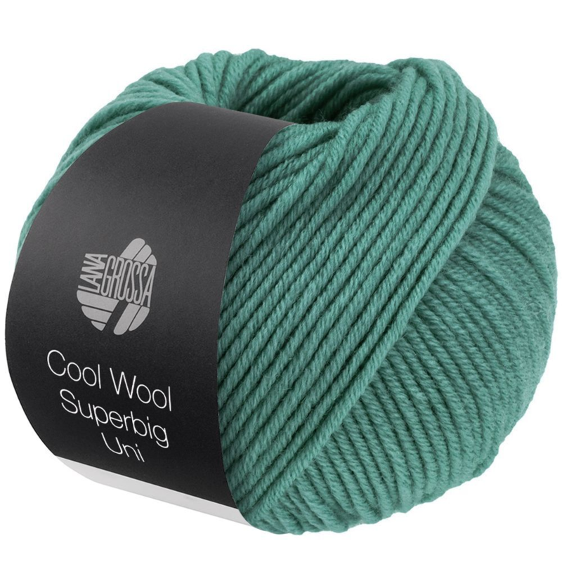 Lana Grossa Cool Wool Superbig 30 Verde mar claro