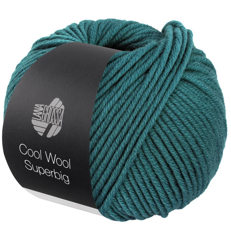 Lana Grossa Cool Wool Superbig 50 Verde petróleo