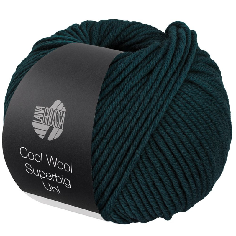 Lana Grossa Cool Wool Superbig 33 Azul petróleo oscuro
