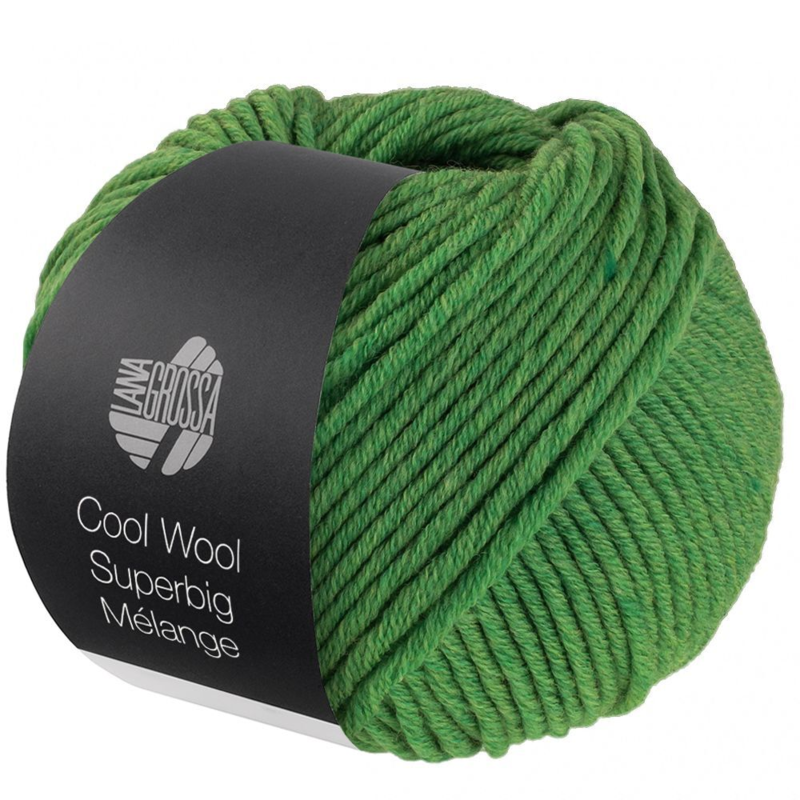 Lana Grossa Cool Wool Superbig 211 Verde jaspeado