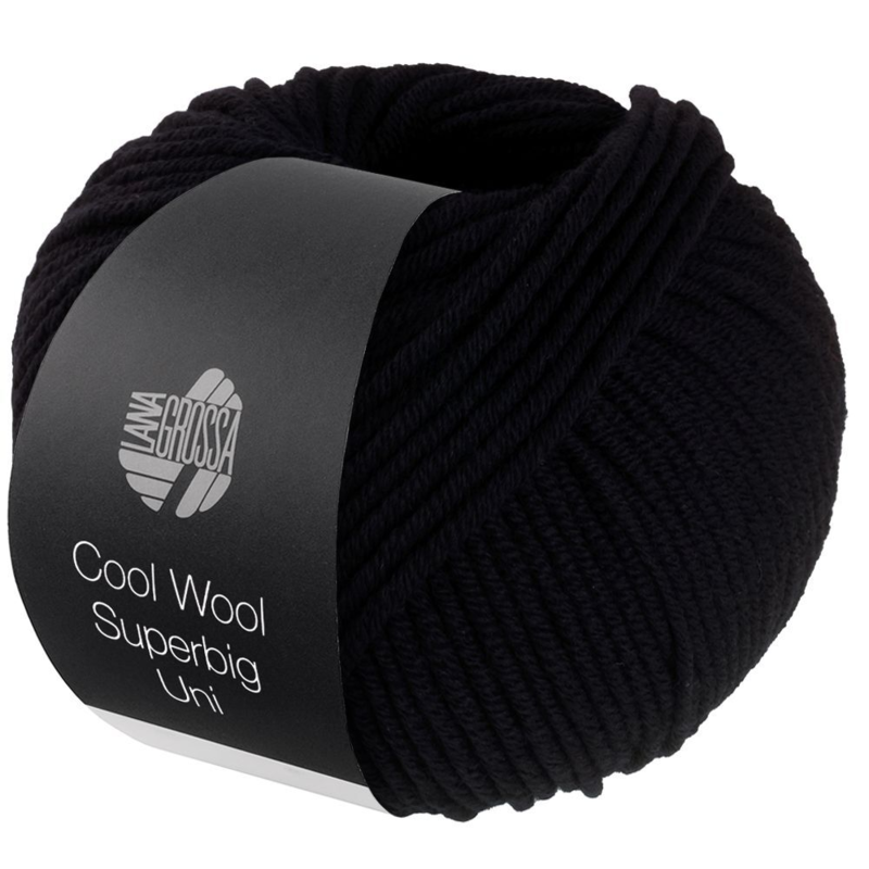 Lana Grossa Cool Wool Superbig 43 Negro