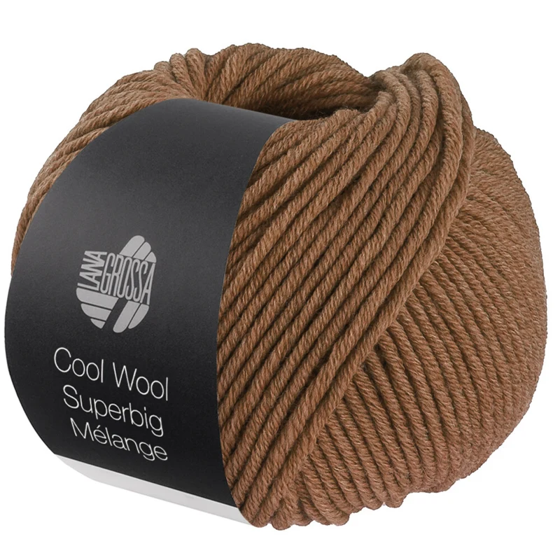 Lana Grossa Cool Wool Superbig 229 Nougat jaspeado
