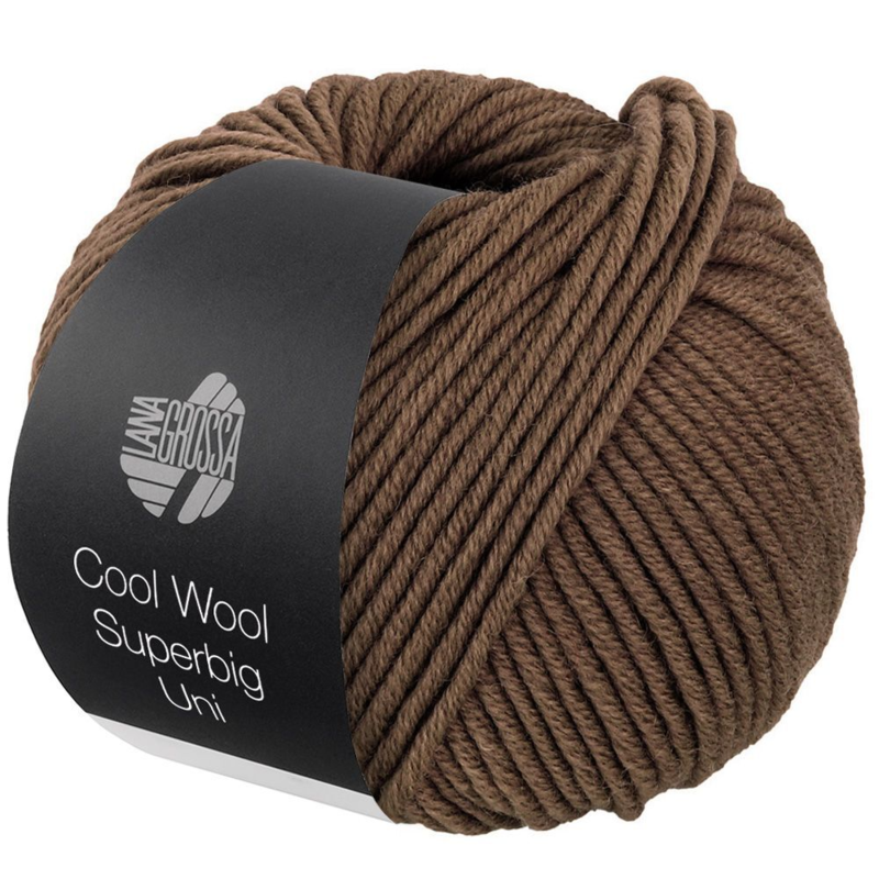 Lana Grossa Cool Wool Superbig 42 Marrón grisáceo