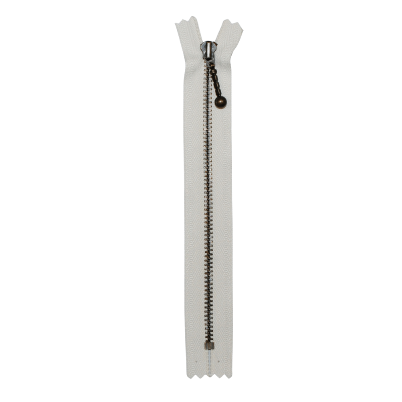 YKK Cremallera Fija Latón Antiguo 4 mm 14 cm 841 Crudo