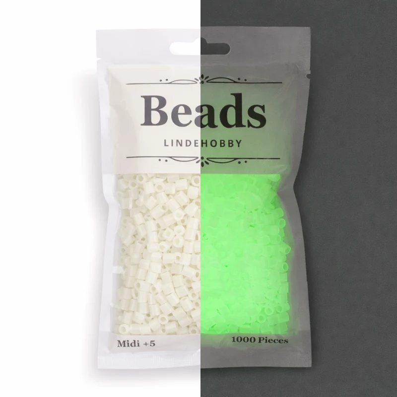 LindeHobby Beads Glow 01 Blanco