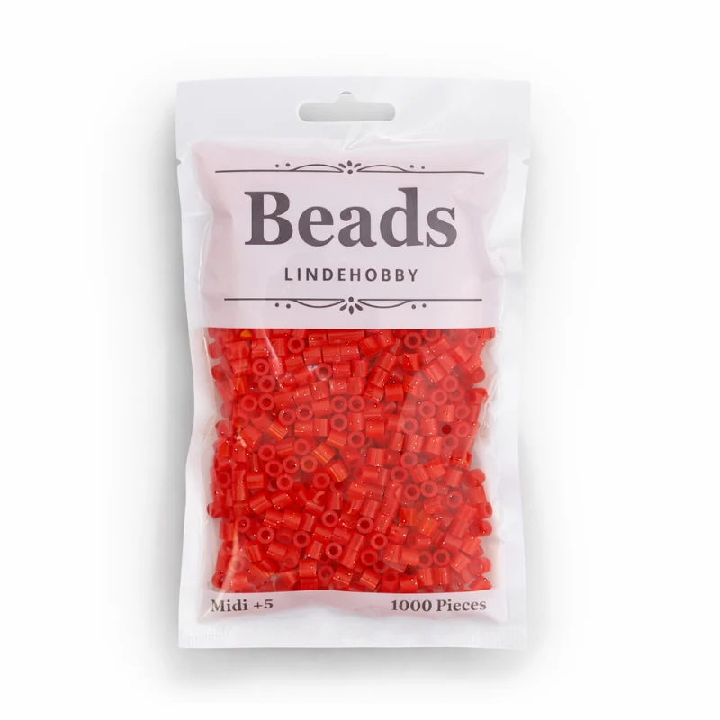 LindeHobby Beads Glitter 03 Rojo