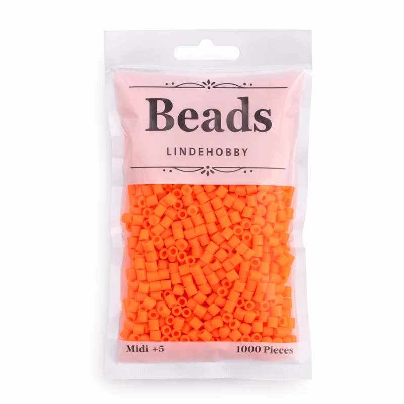 LindeHobby Beads Neon 01 Naranja
